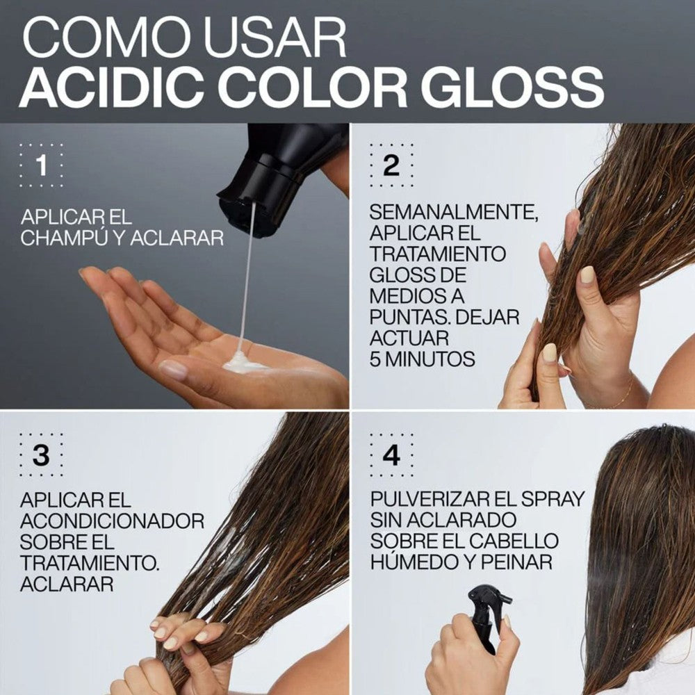Redken - Champú de Color y Brillo Acidic Color Gloss 1000 ml
