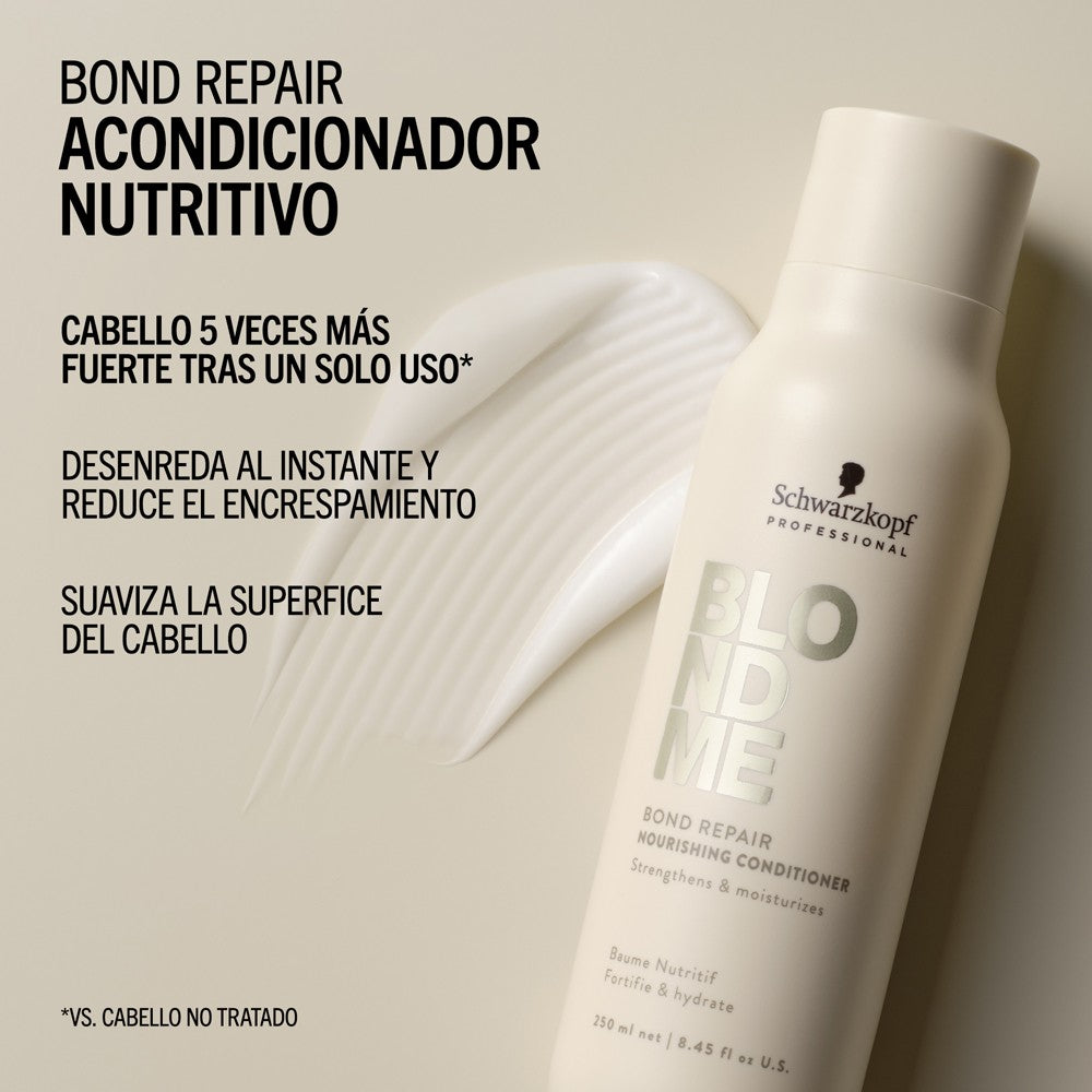 Schwarzkopf - Acondicionador Nutritivo BlondMe Bond Repair Nourishing 250 ml