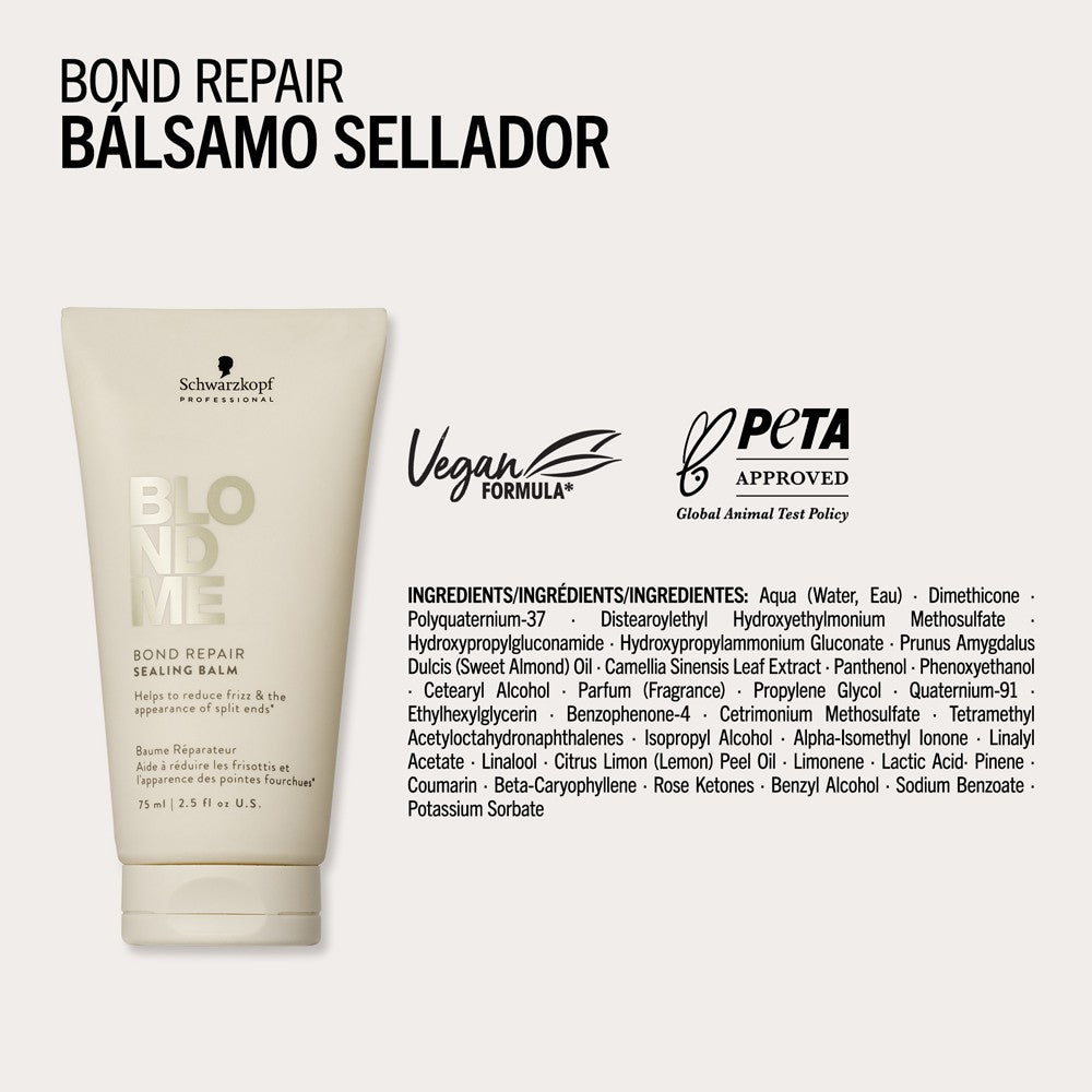Schwarzkopf - Bálsamo Sellador BlondMe Bond Repair Sealing Balm 75 ml