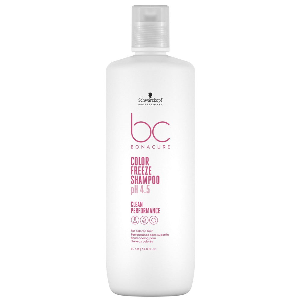 Schwarzkopf - Champú para Cabello Teñido ph 4.5 BC Bonacure Clean Color Freeze 1000 ml