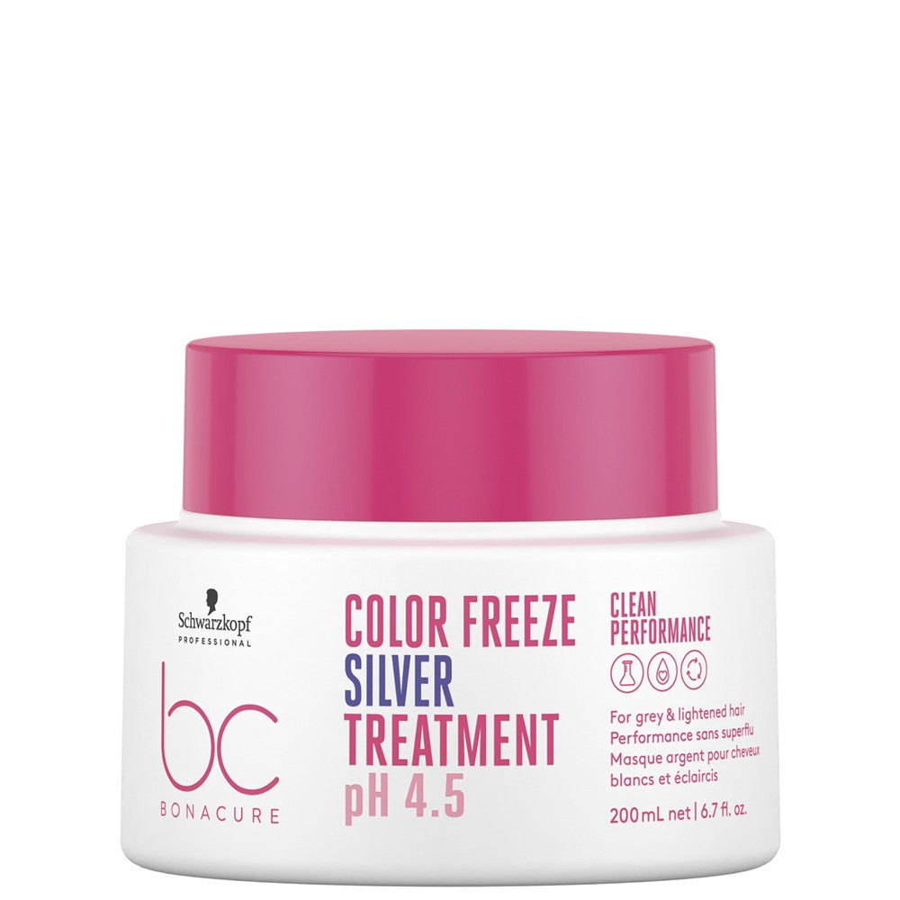 Schwarzkopf - Mascarilla Especial Canas ph 4.5 BC Bonacure Clean Color Freeze Silver 200 ml