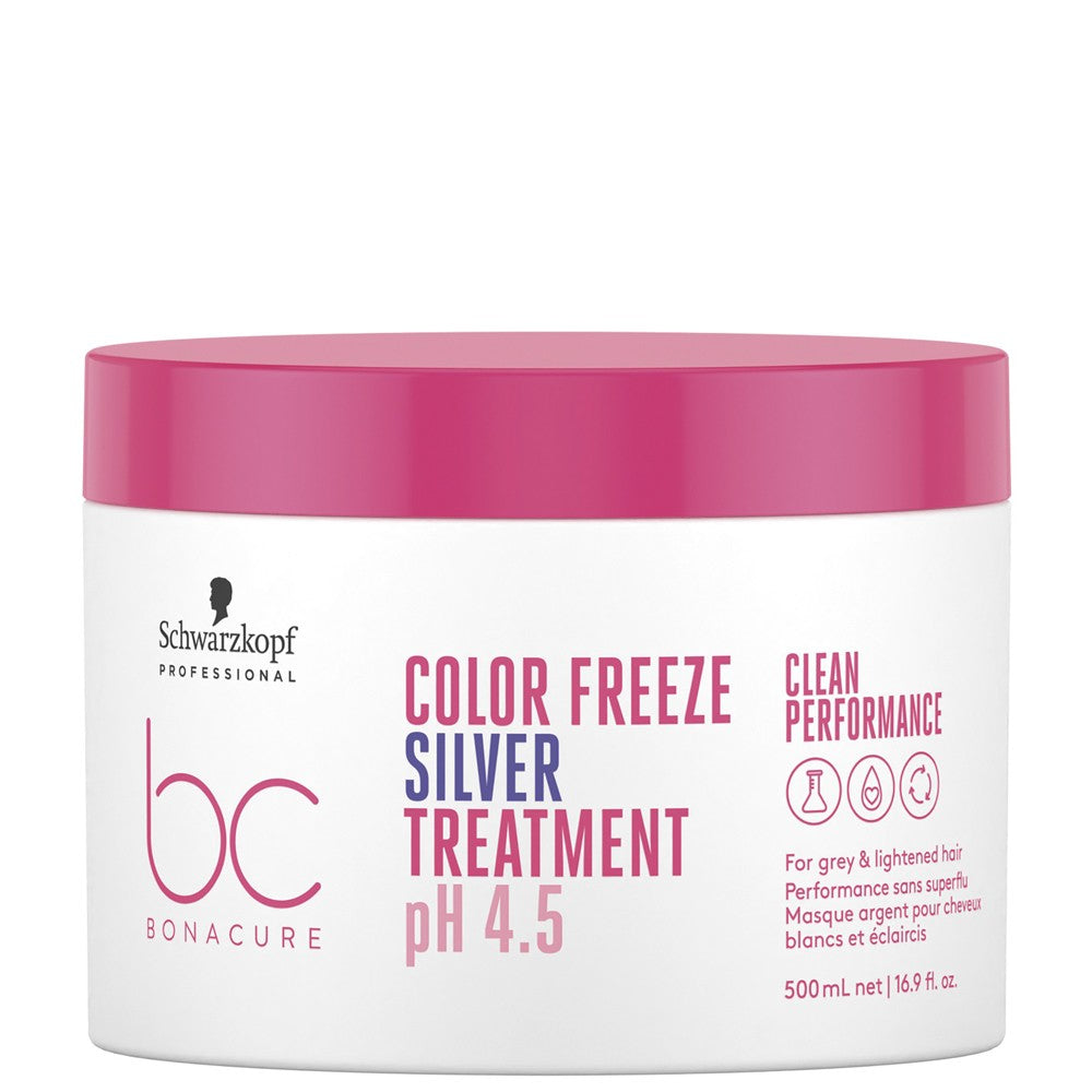 Schwarzkopf - Mascarilla Especial Canas ph 4.5 BC Bonacure Clean Color Freeze Silver 500 ml