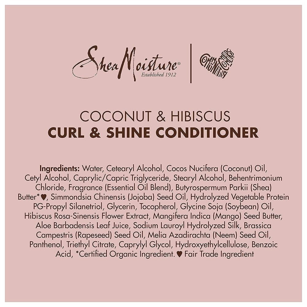 Shea Moisture - Acondicionador Coconut & Hibiscus Curl & Shine 384 ml