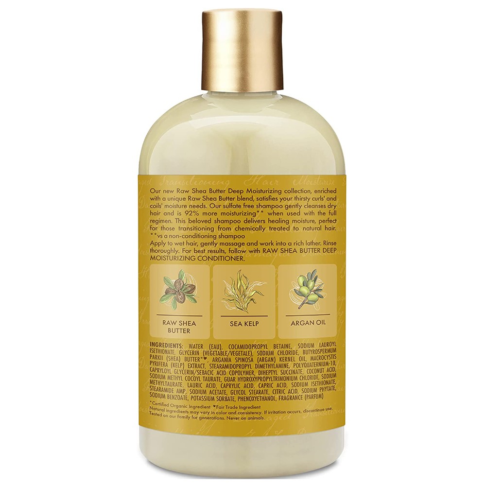 Shea Moisture - Champú Reparador Raw Shea Butter 384 ml