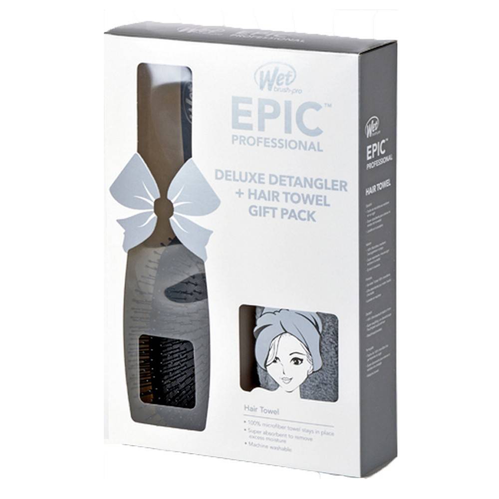 Wet Brush - Pack Deluxe Detangler + Hair Towel Gift - BFCEP96062